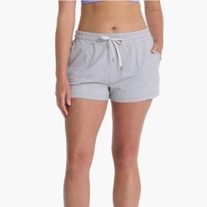Vuori Halo Performance Short in Pale Grey Heather